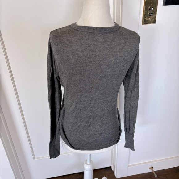 45R Gray Cotton Cardigan in Sz 2 / S #0562 - Picture 2 of 5